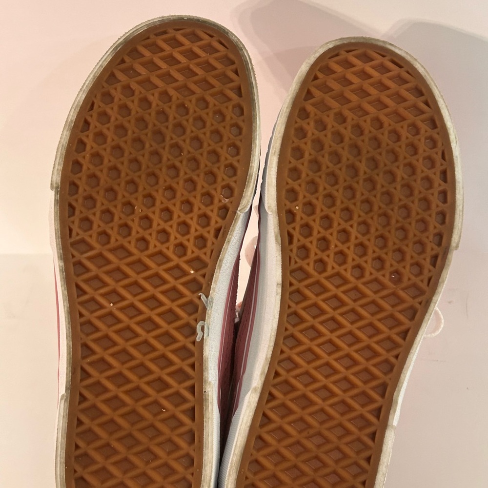 Vans Off The Wall Women’s Size 8.5 Pink Peach Low Top Sneakers - Picture 4 of 6